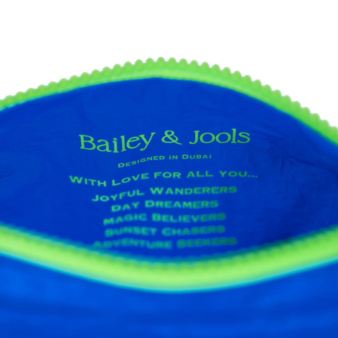 Set of 3: Pouches in Large + Mid Size + Mini - Ocean Mix