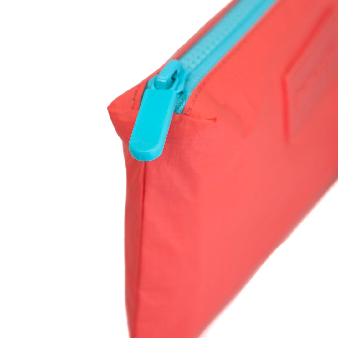 Set of 2: Little Big Bag + Mini Pouch Essential Coral