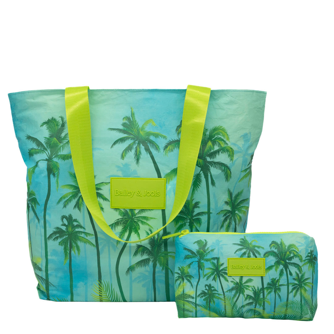 Set of 2: Palm Haven Daytripper + Mid Pouch