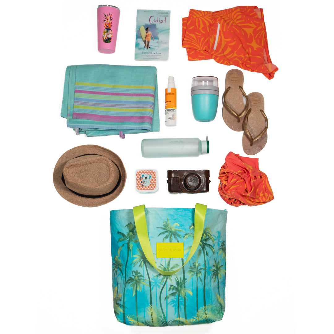 Set of 2: Palm Haven Daytripper + Mid Pouch