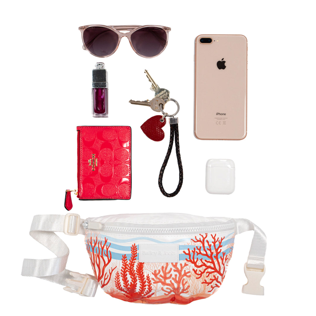 Set of 3: Daytripper + Mid Pouch + Hip Bag - Coral Crush