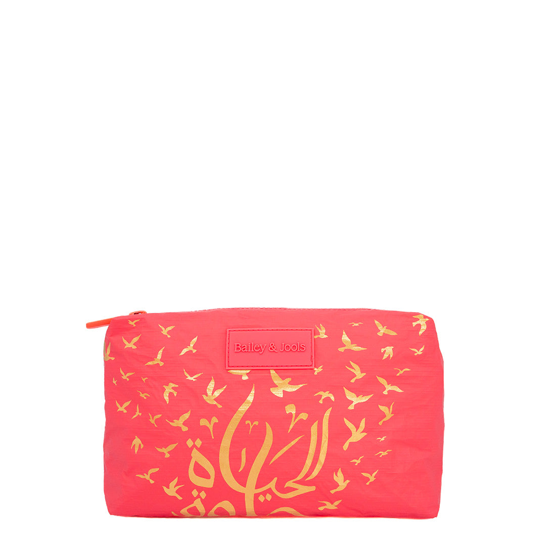 Set of 2: "Life is beautiful" Signature Tote + Mid Pouch