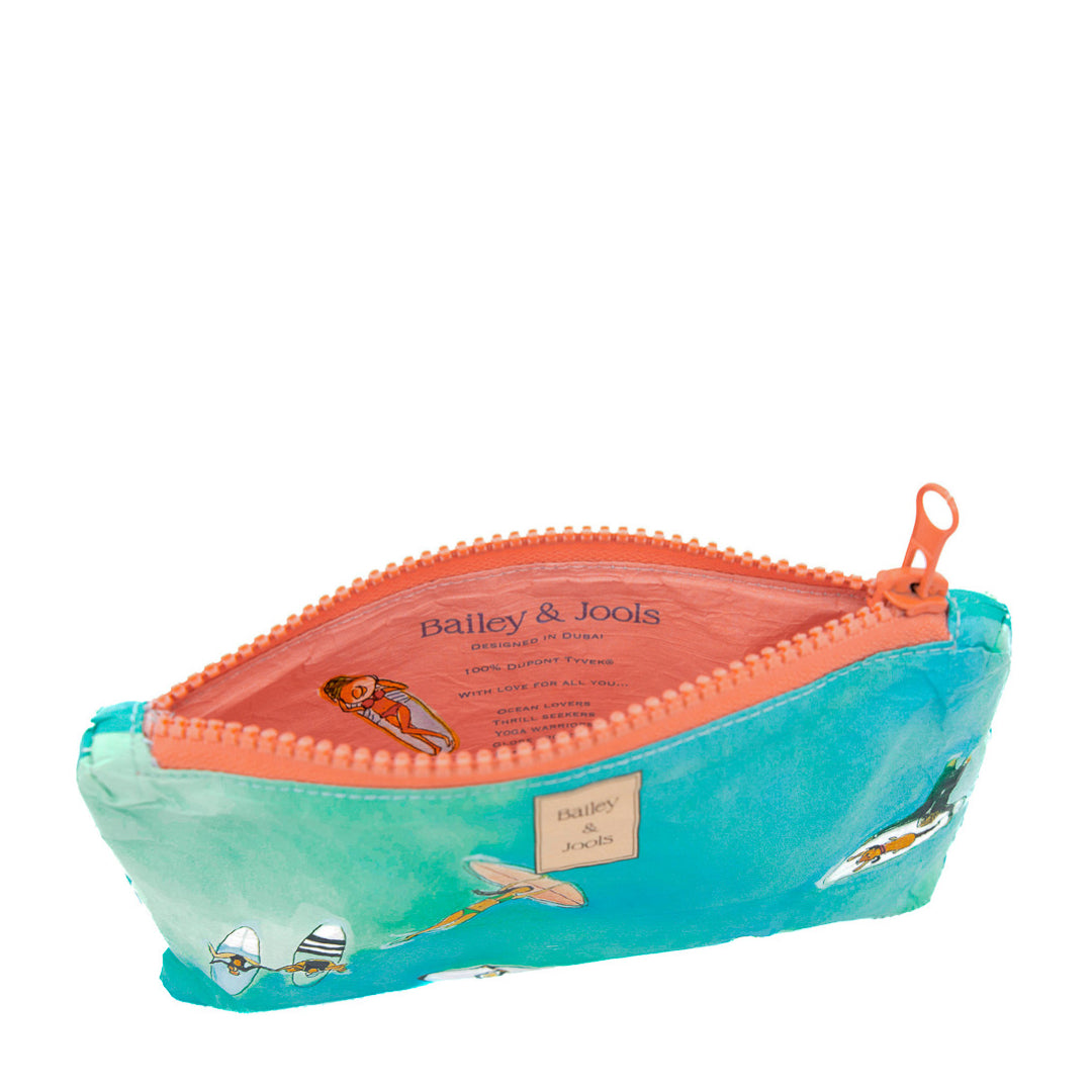 Pouch Set: Large Coral Crush + Mini Surfer's Paradise