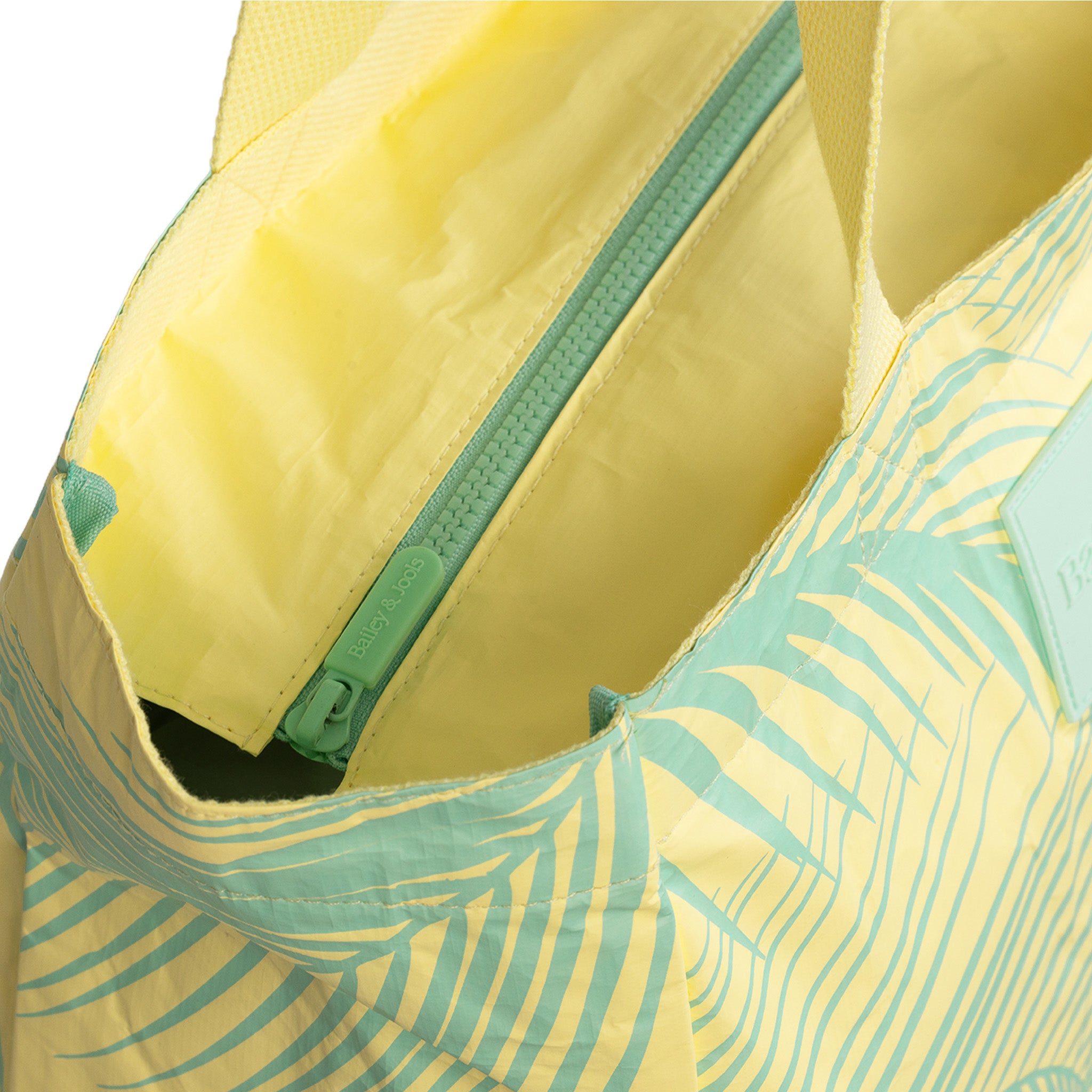 Signature Zip Tote Bag - Palm Breeze Yellow