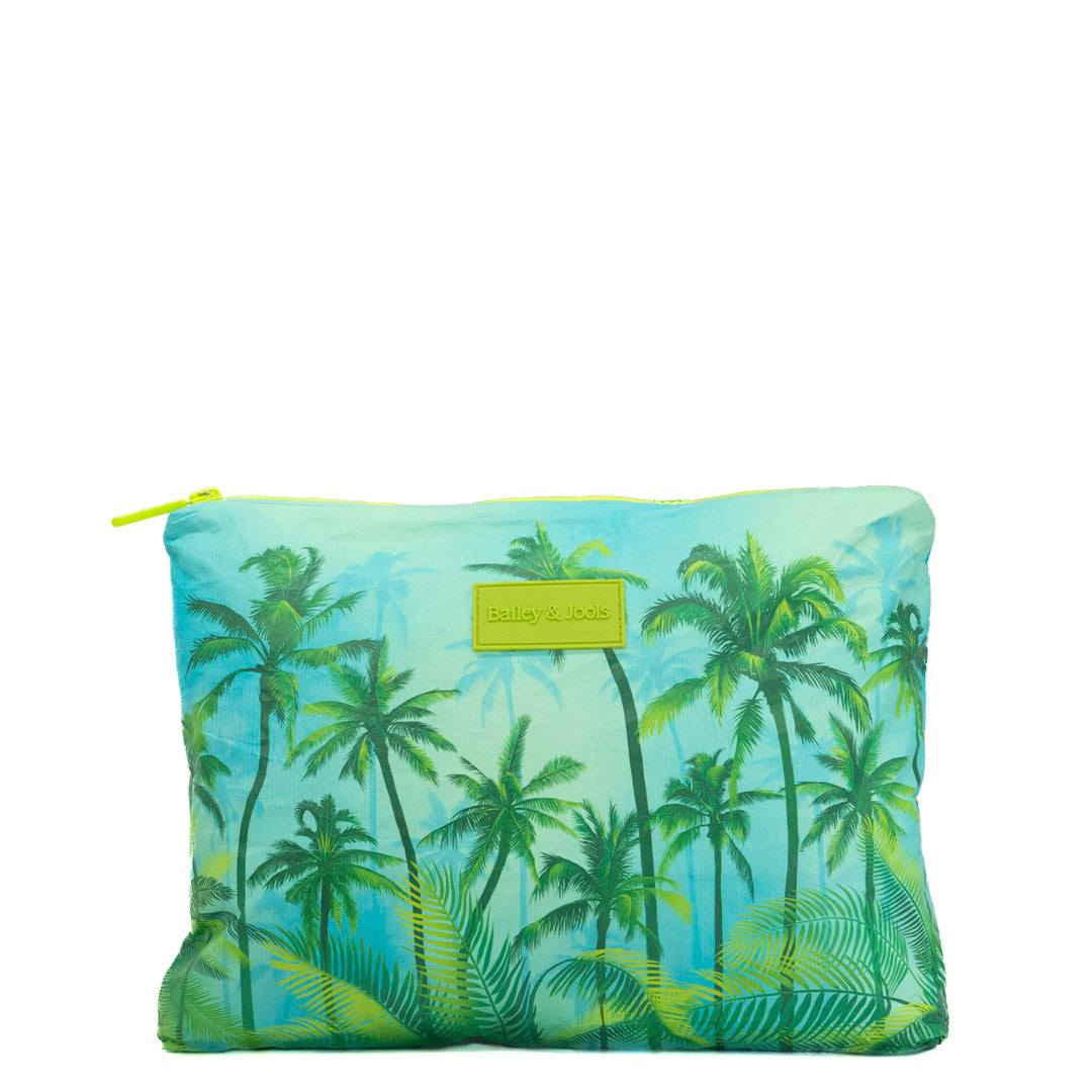 Set of 4: Daytripper Tote + Pouches in Large + Mid Size + Mini Palm Haven