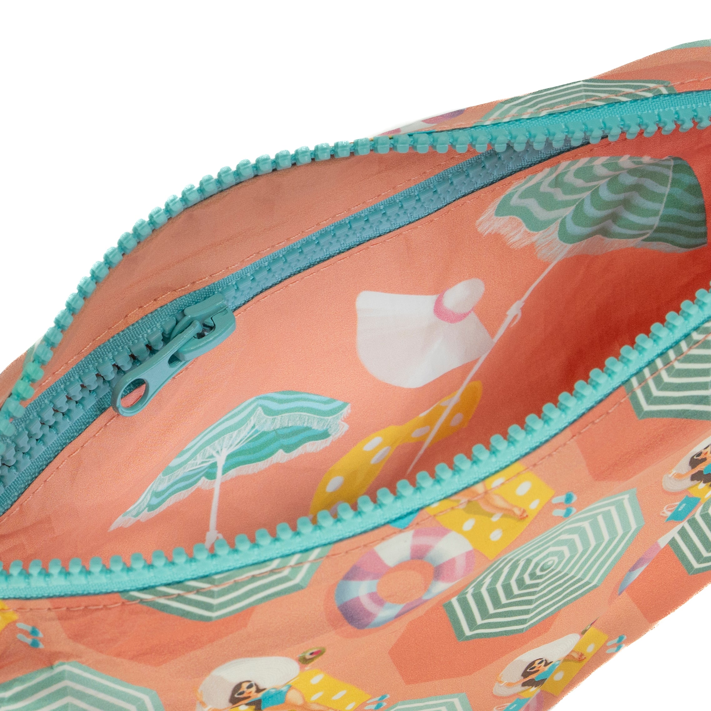 Set of 3: Surfer's Paradise Pouches in Large + Mini Size + La Plage Mid Size