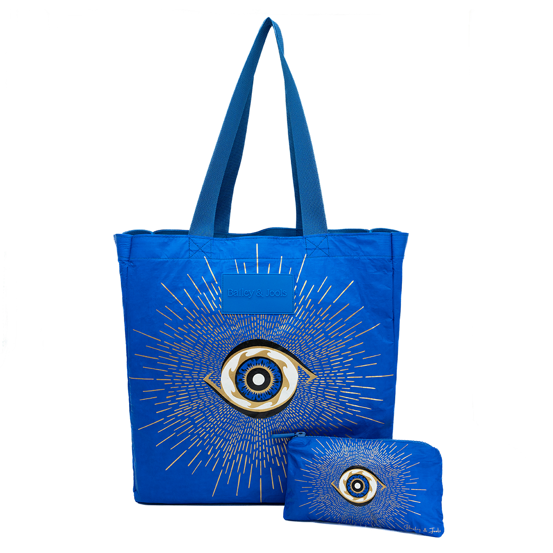 Set of 2: Golden Eye Signature Tote + Mid Pouch