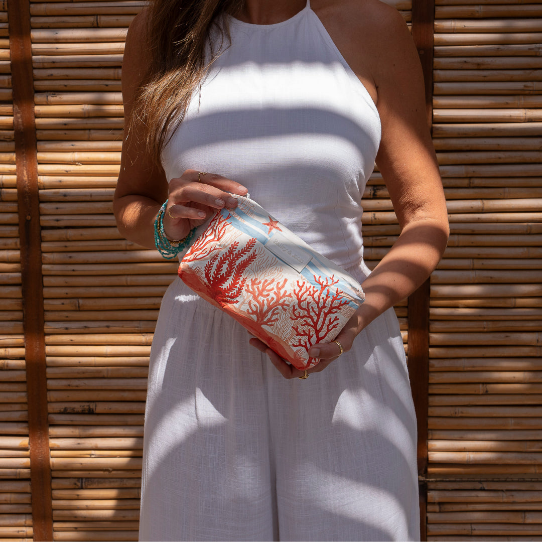 Set of 3: Daytripper + Mid Pouch + Hip Bag - Coral Crush