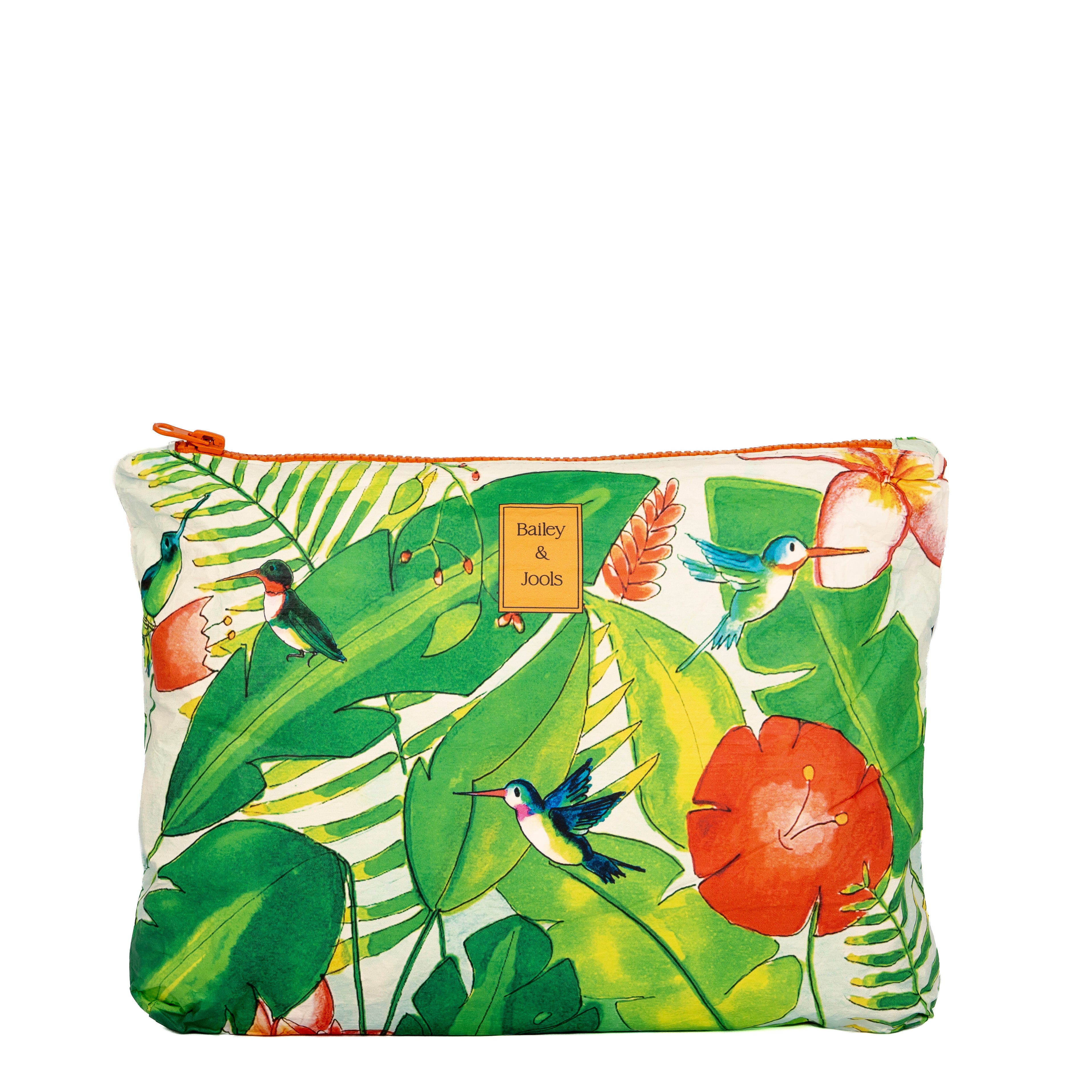 Large Pouch - Happy Hummingbird