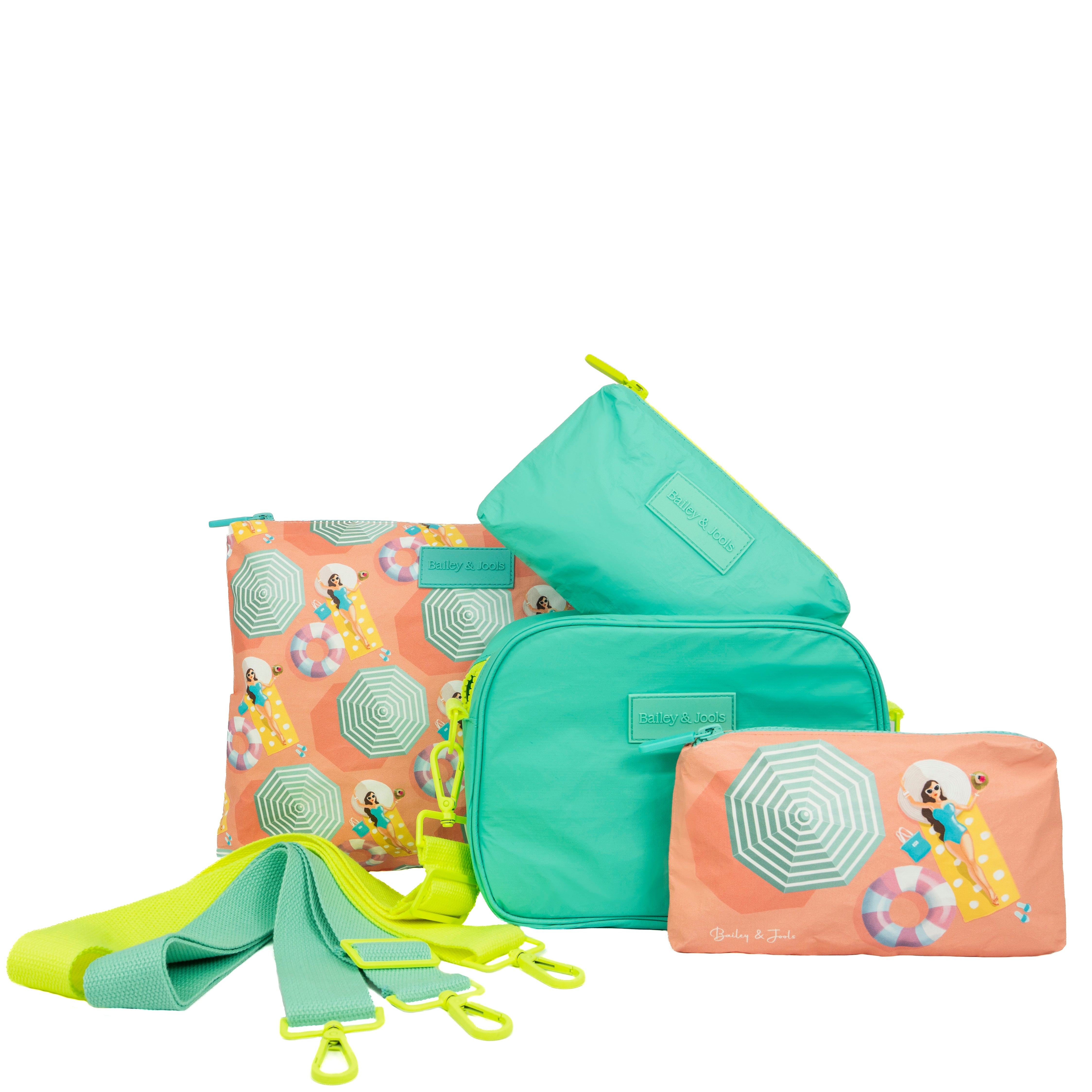 Set of 4: Azure Plage