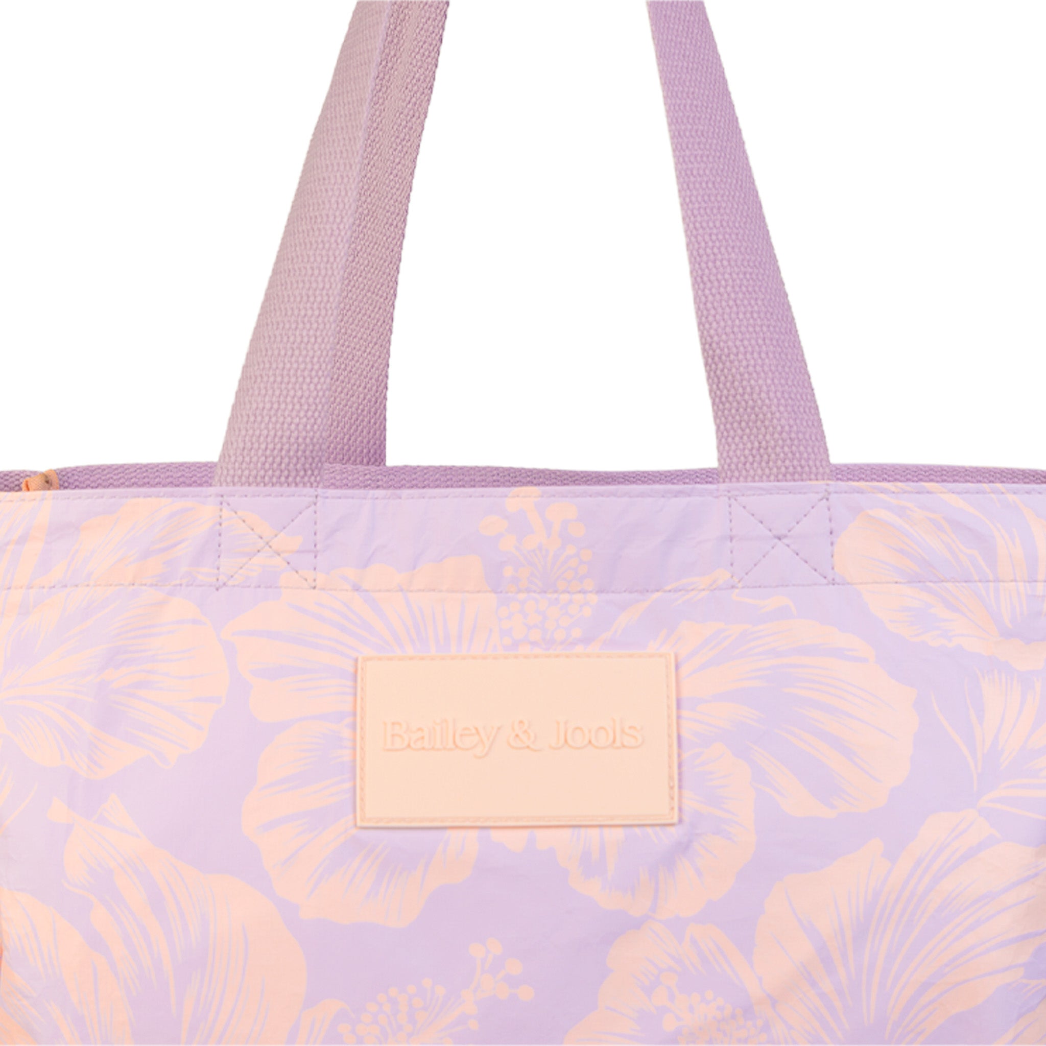 Signature Zip Tote Bag - Tropical Lavender