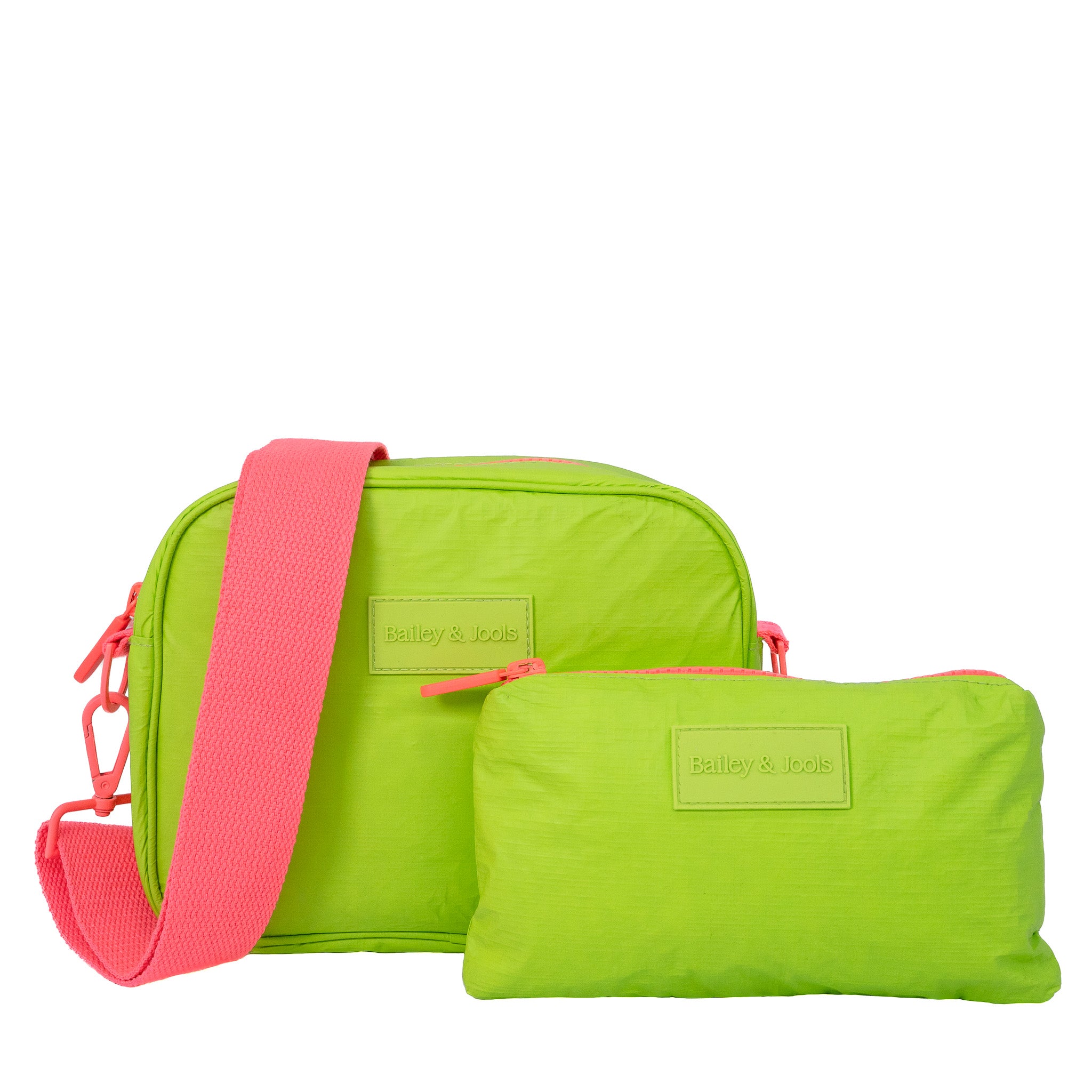 Set of 2: Little Big Bag + Mini Pouch Essential Green