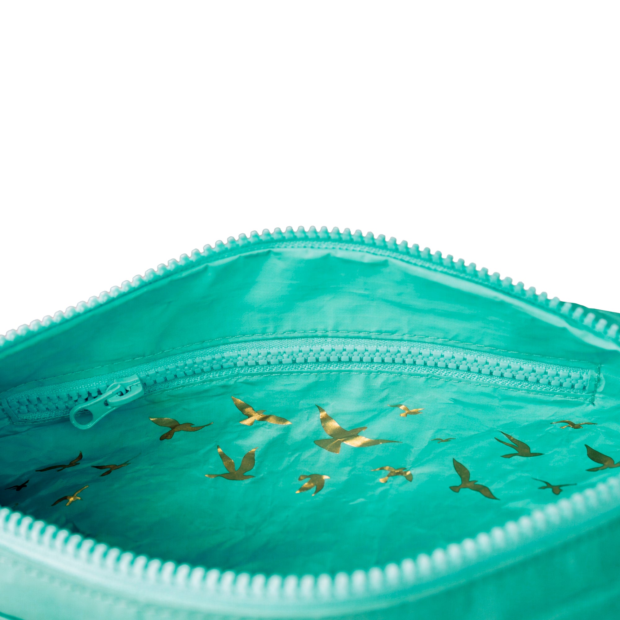 Mid Pouch - Aqua "Life is Beautiful"