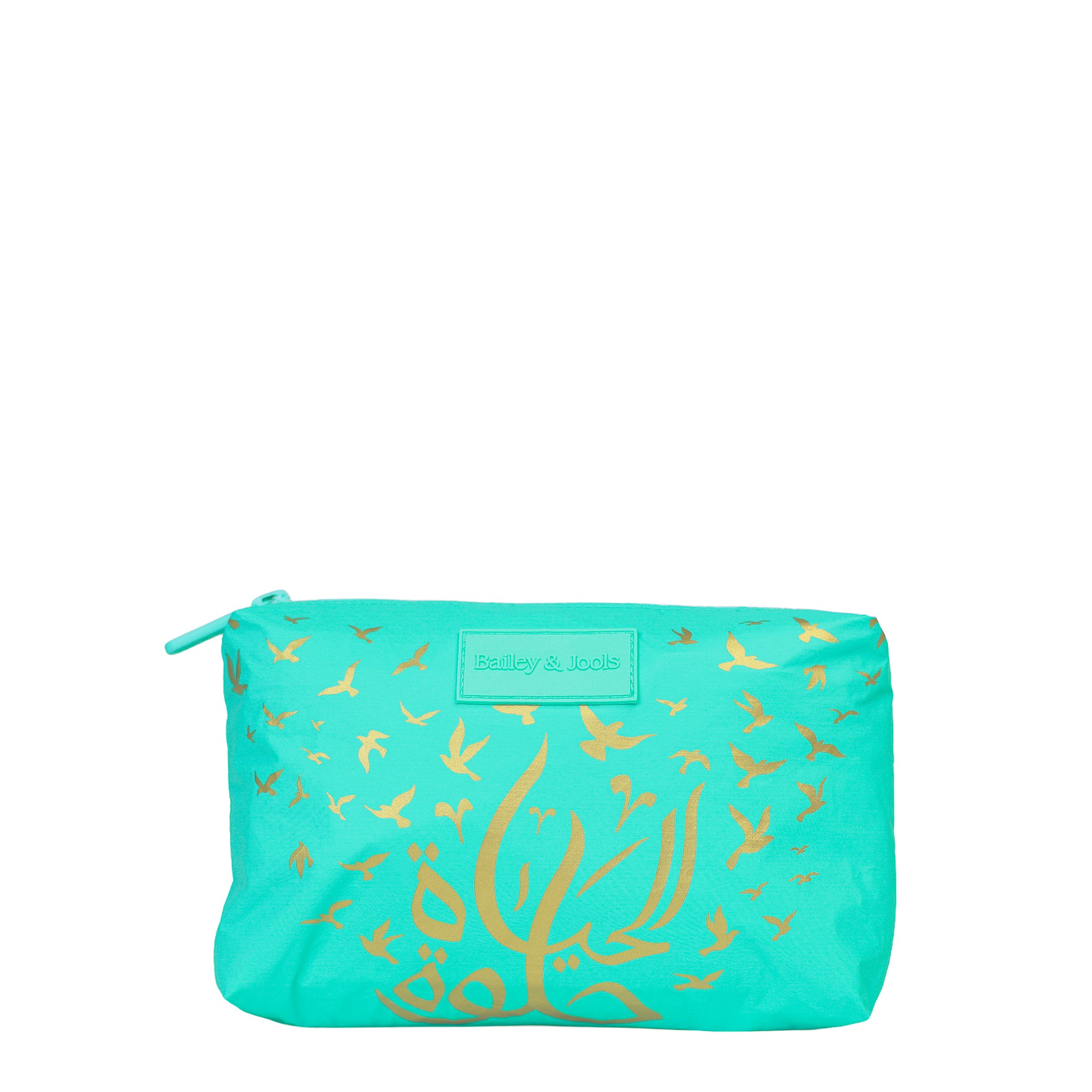 Mid Pouch - Aqua "Life is Beautiful"
