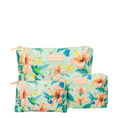 Set of 3: Pouches in Large + Mid Size + Mini Into The Secret Garden