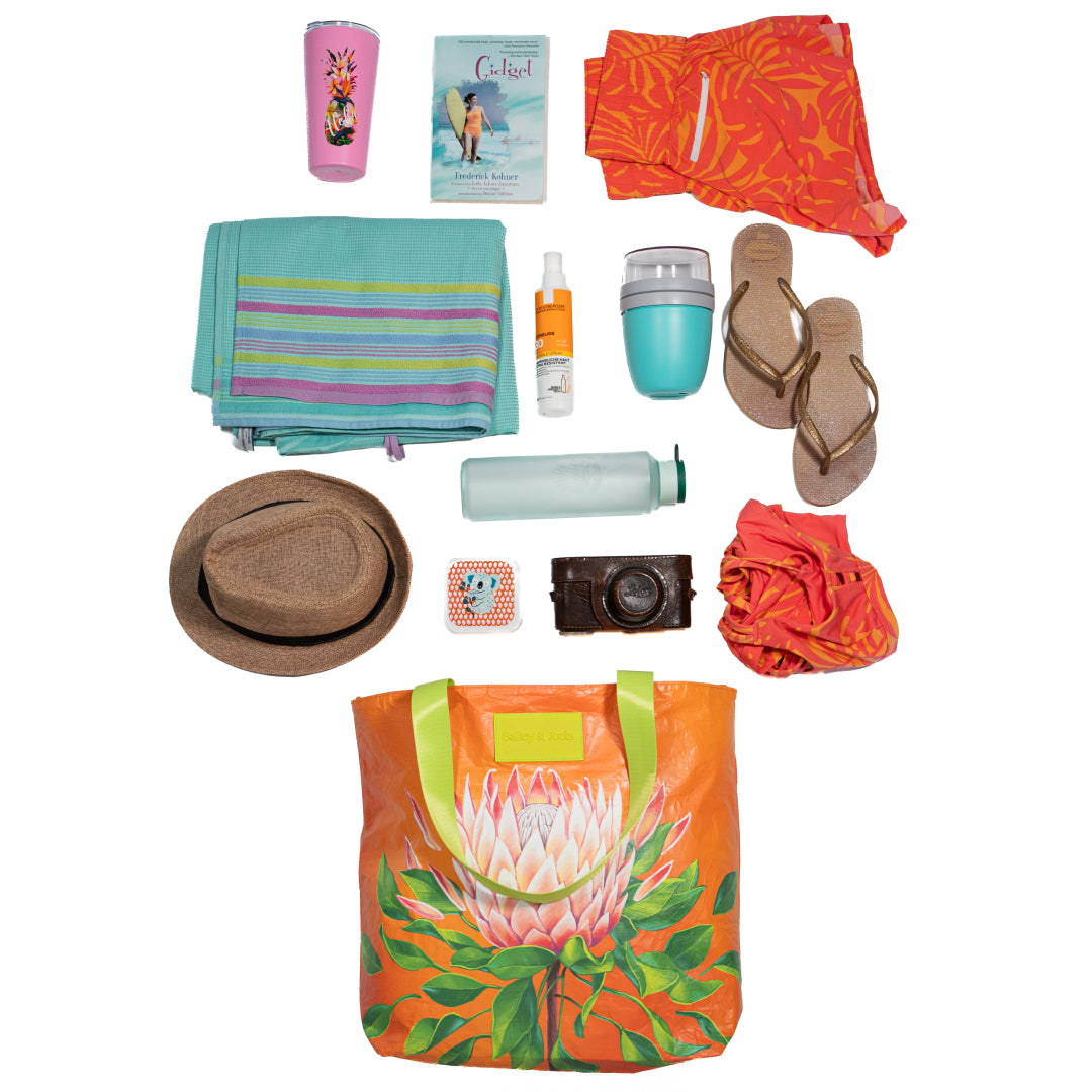 Set of 2: Royal Protea Daytripper + Mid Pouch
