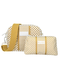 Set of 2: Little Big Bag + Mini Pouch Heritage Gold