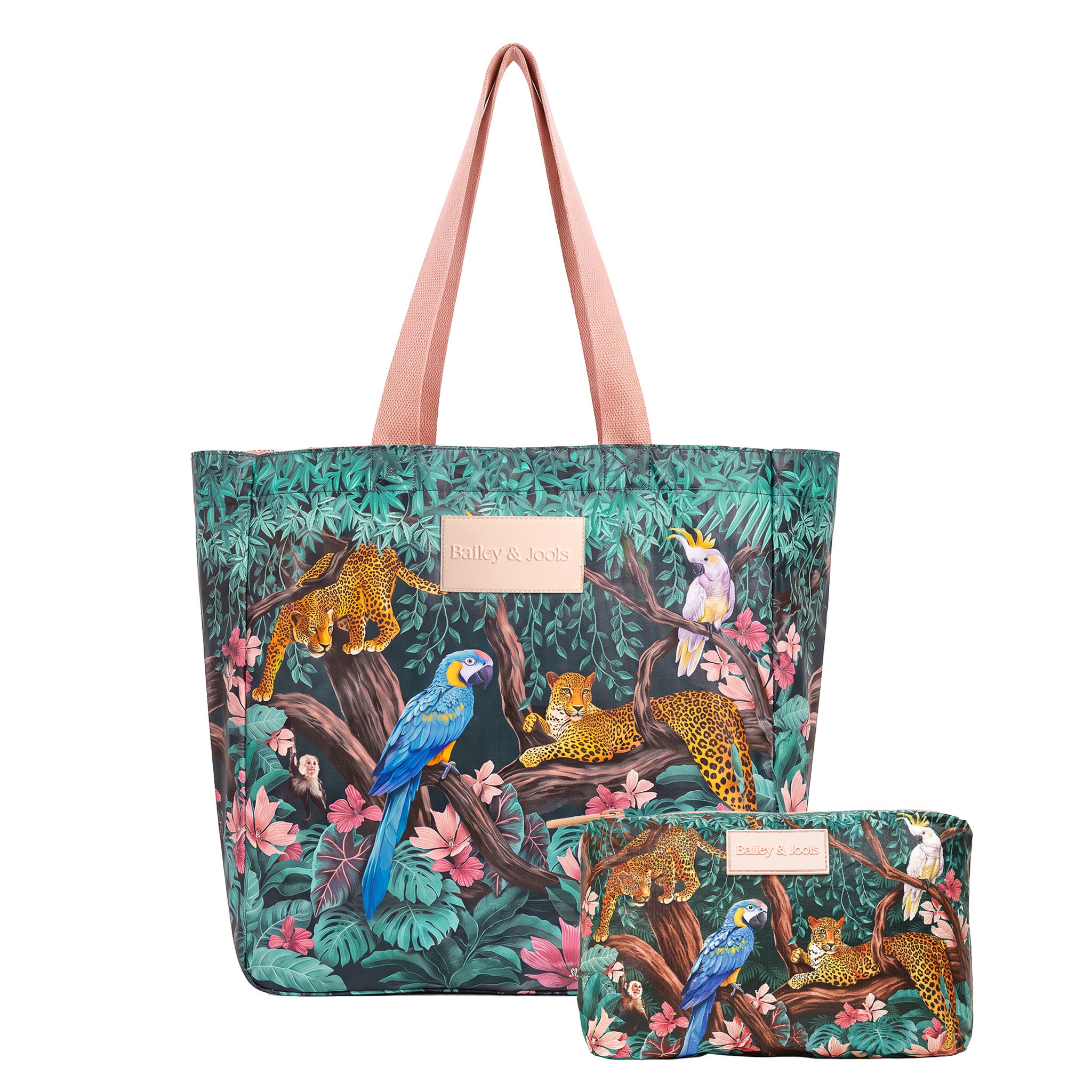 Set of 2: Signature Zip Tote + Mid Pouch Into The Wild