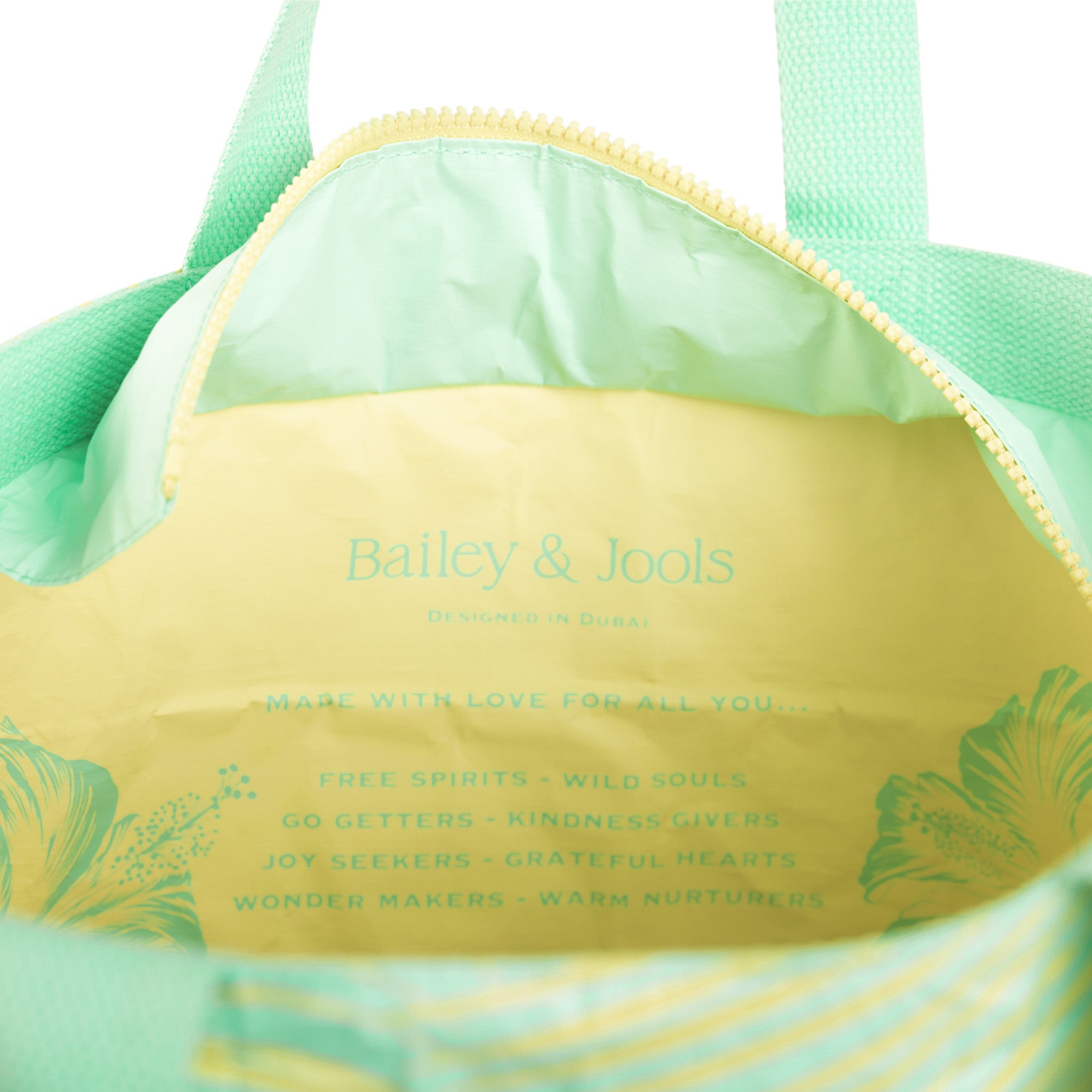 Signature Zip Tote Bag - Palm Breeze Mint