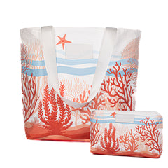 Set of 2: Coral Crush Daytripper + Mid Pouch