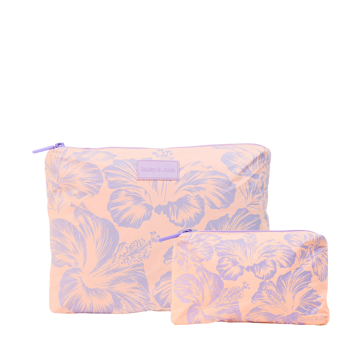 Pouch Set (Large + Mini) - Tropical Peach – Bailey & Jools