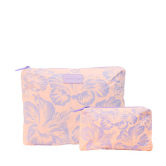 Pouch Set (Large + Mini) - Tropical Peach