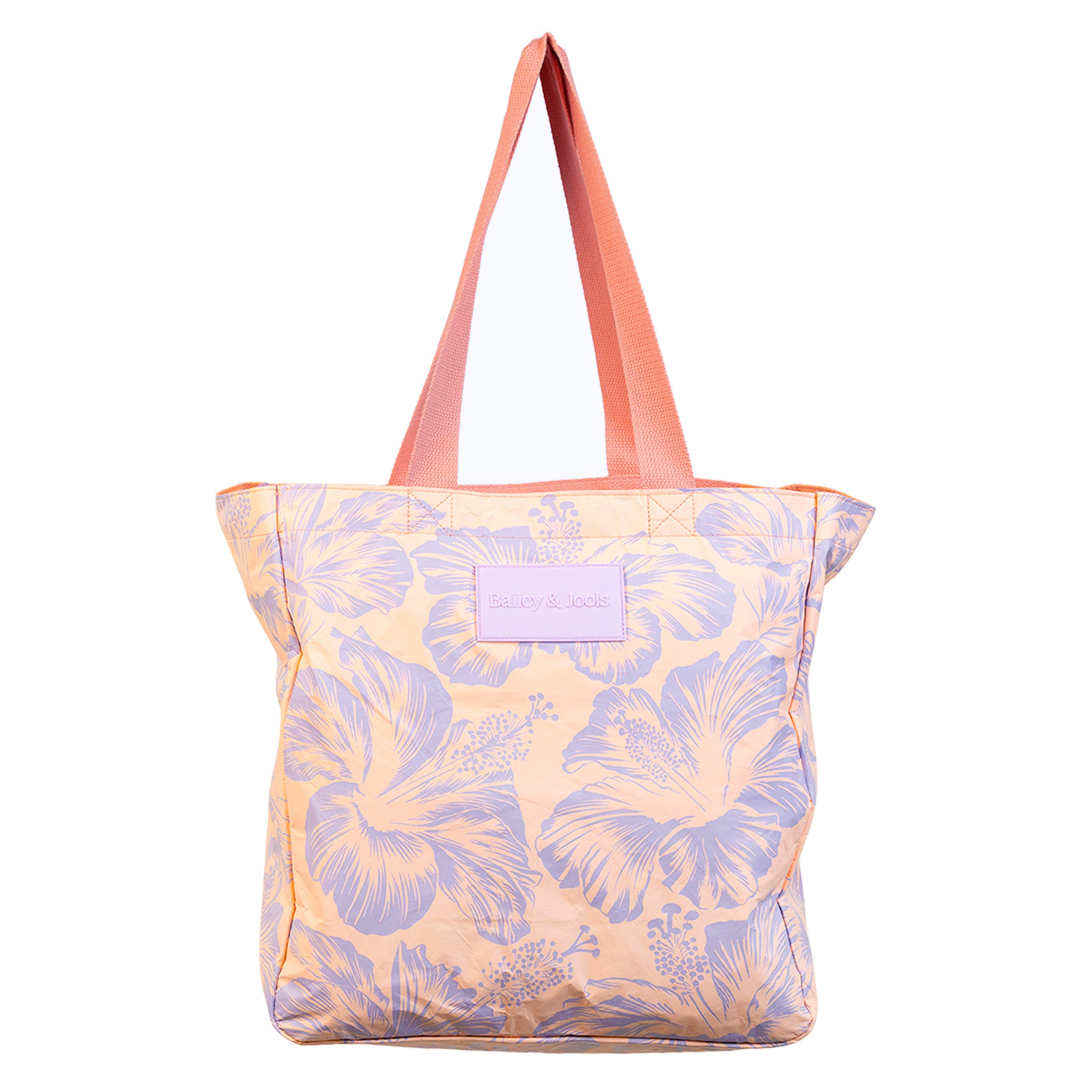 Signature Zip Tote Bag - Tropical Peach