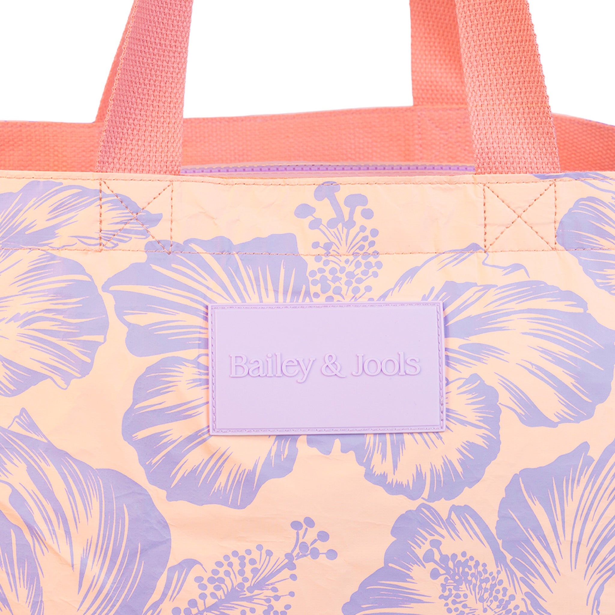 Signature Zip Tote Bag - Tropical Peach